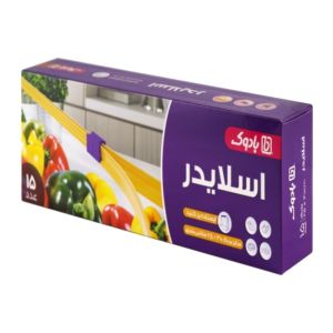 کیسه فریزر اسلایدر بادوک Badook سایز بزرگ بسته 15 عددی
