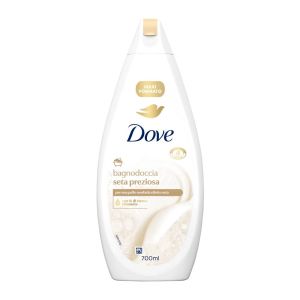 شامپو بدن داو Dove مدل Bagnodoccia Seta Preziosa حاوی عصاره ابریشم حجم 700 میل