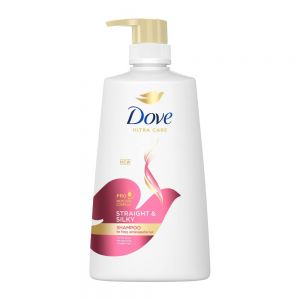 شامپو ترمیم کننده موی سر Dove مدل Straight And Silky صاف و براق کننده مو حجم 680 میل