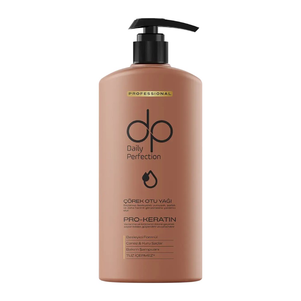 شامپو کراتینه بدون نمک DP مدل Corek Otu Yagi مناسب موهای ضعیف و مات حجم 800 میل