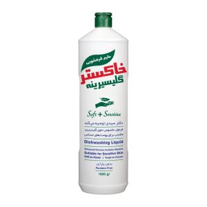 مایع ظرفشویی خاکستر Khakestar مدل Soft And Sensitive گلیسیرینه وزن 1000 گرم