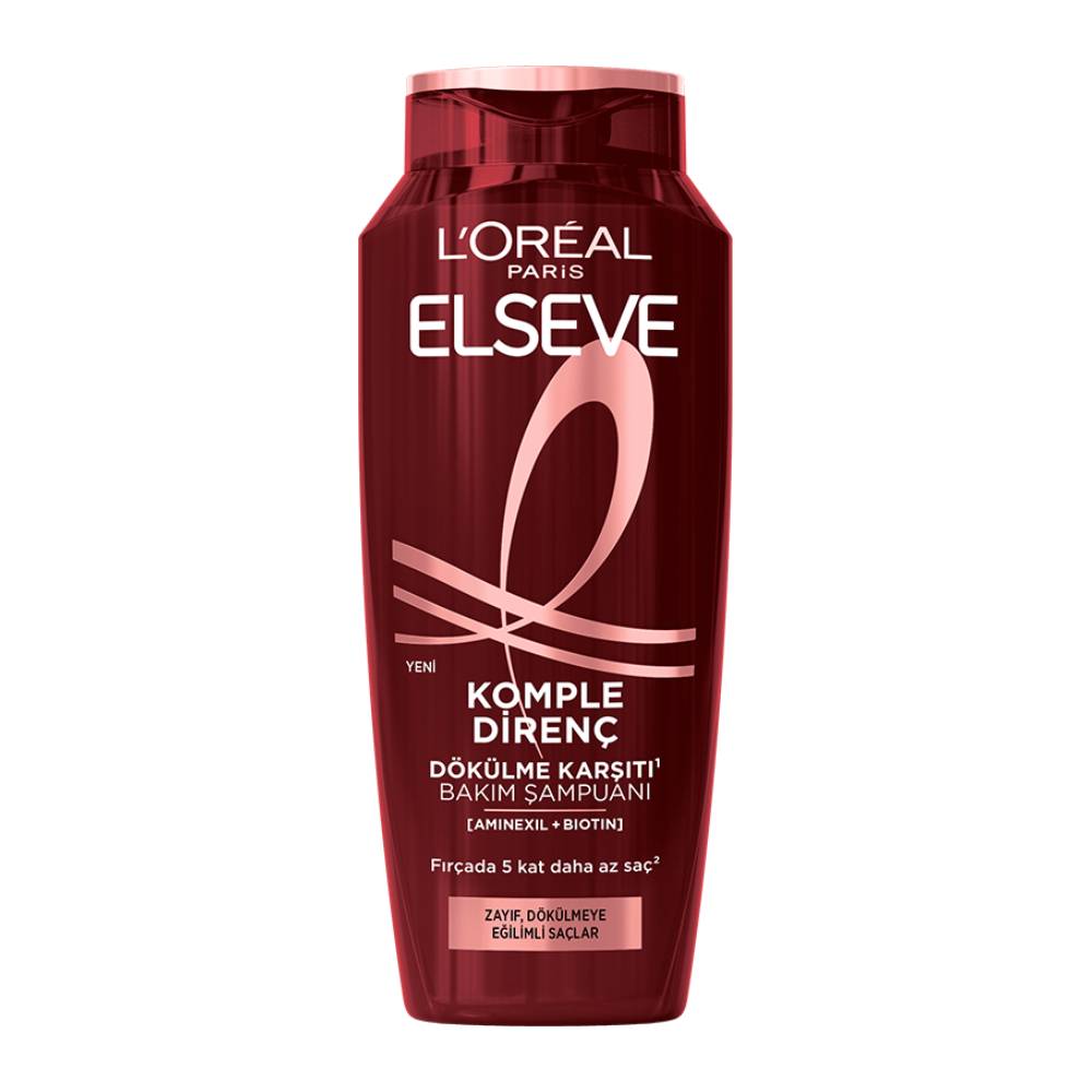 شامپو ضد ریزش مو لورآل L'Oreal مدل Komple Direnc حاوی آمینکسیل و بیوتین حجم 300 میل