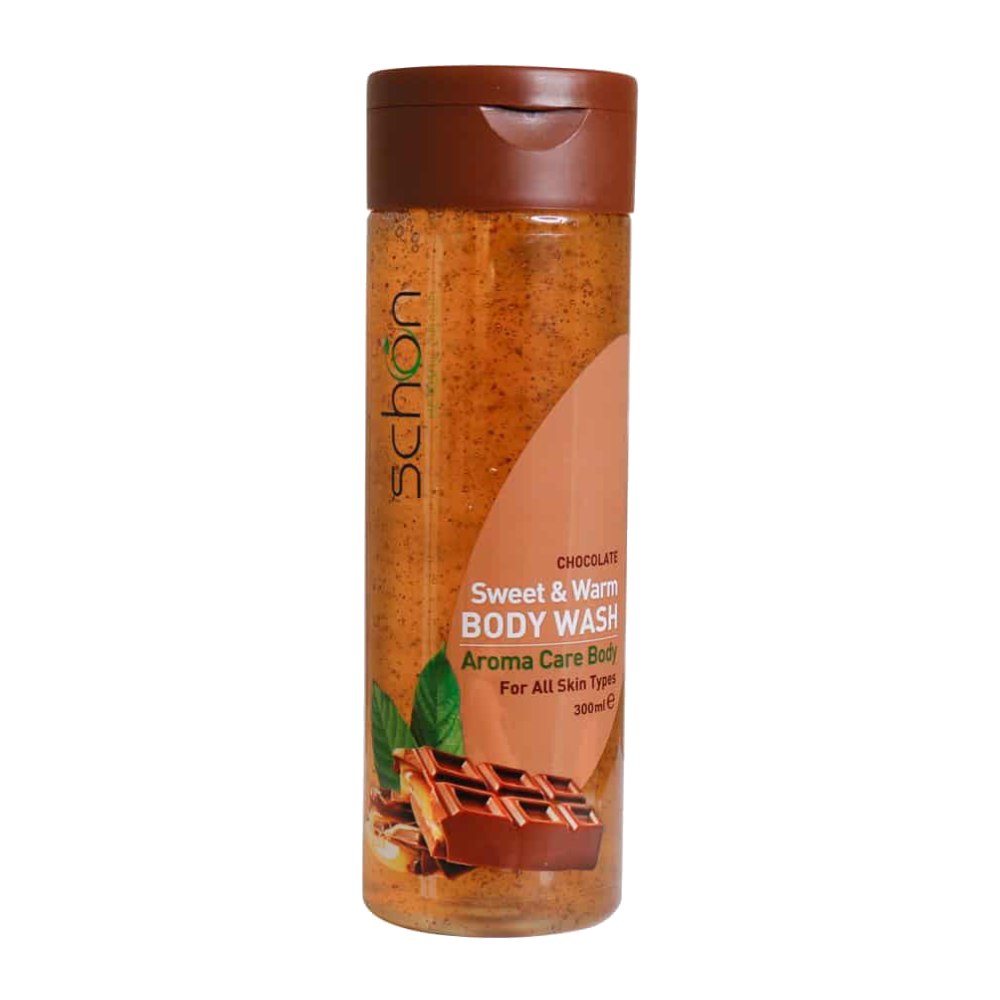 شامپو بدن شون Schon مدل Sweet And Warm رایحه شکلات حجم 300 میل
